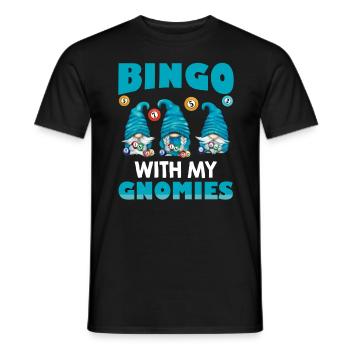Bingo avec mes gnomies Bingo drôle - T-shirt homme - noir - Devant - AI Model Male 178 light (178cm)