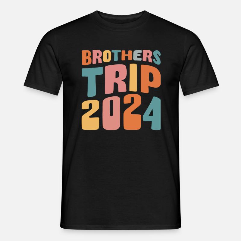 Brothers Trip 2024 - Männer T-Shirt - Schwarz