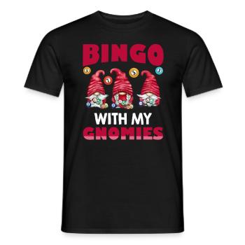 Bingo avec mes gnomies Bingo drôle - T-shirt homme - noir - Devant - AI Model Male 178 light (178cm)