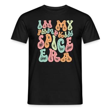 Groovy à l’époque de mes épices à la citrouille - T-shirt homme - noir - Devant - AI Model Male 178 light (178cm)
