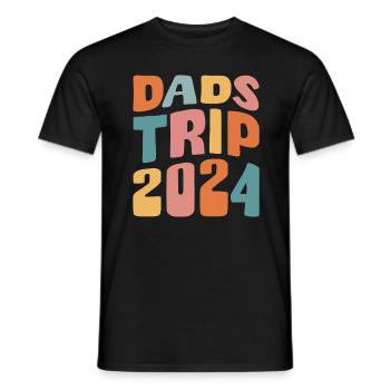 Dads Trip 2024 - Männer T-Shirt - Schwarz - Vorne - AI Model Male 178 light (178cm)