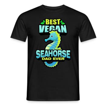 Seepferdchen | Meer Seepferd Tiere Fische Geschenk - Männer T-Shirt - Schwarz - Vorne - AI Model Male 178 light (178cm)