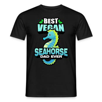 Seepferdchen | Meer Seepferd Tiere Fische Geschenk - Männer T-Shirt - Schwarz - Vorne - AI Model Male 178 light (178cm)