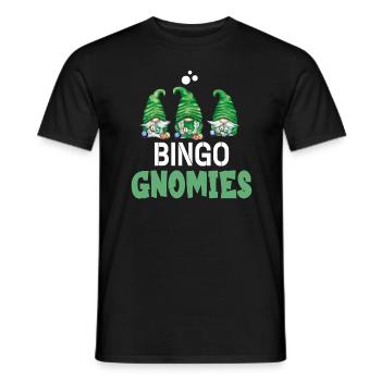 Bingo Gnomies Women Men Funny Bingo - Männer T-Shirt - Schwarz - Vorne - AI Model Male 178 light (178cm)