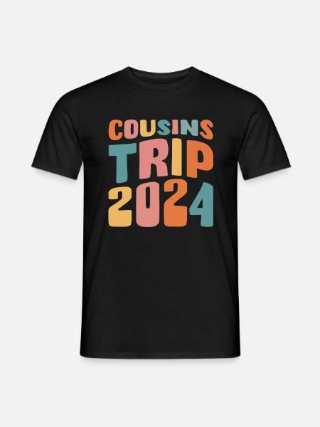 Cousins Trip 2024 - Männer T-Shirt - Schwarz