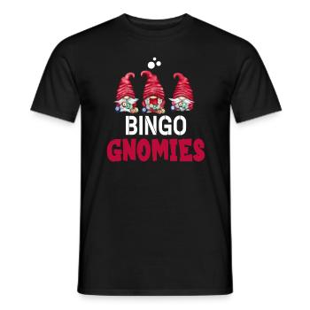 Bingo Gnomies Women Men Funny Bingo - Männer T-Shirt - Schwarz - Vorne - AI Model Male 178 light (178cm)