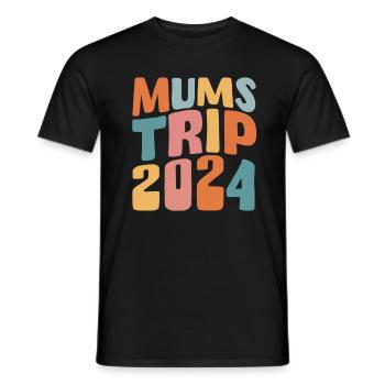 Mums Trip 2024 - Männer T-Shirt - Schwarz - Vorne - AI Model Male 178 light (178cm)