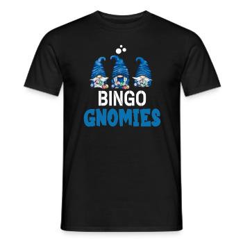 Bingo Gnomies Women Men Funny Bingo - Männer T-Shirt - Schwarz - Vorne - AI Model Male 178 light (178cm)