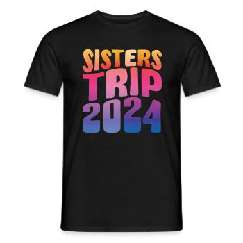 Sisters Trip 2024 - Männer T-Shirt - Schwarz - Vorne - AI Model Male 178 light (178cm)