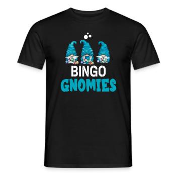 Bingo Gnomies Women Men Funny Bingo - Männer T-Shirt - Schwarz - Vorne - AI Model Male 178 light (178cm)