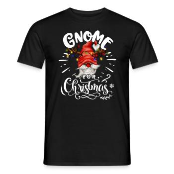Gnomies de Noël Gnome pour Noël Weihnachten - T-shirt homme - noir - Devant - AI Model Male 178 light (178cm)