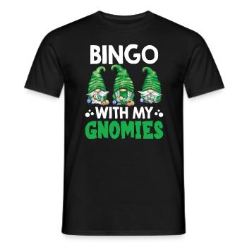 Bingo Mit Meinen Gnomies Lustiges Bingo - Männer T-Shirt - Schwarz - Vorne - AI Model Male 178 light (178cm)