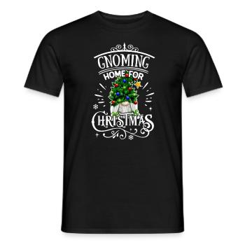 Gnoming Home pour Noël Weihnachtsgnom - T-shirt homme - noir - Devant - AI Model Male 178 light (178cm)