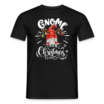 Gnomies de Noël Gnome pour Noël Weihnachten - T-shirt homme - noir - Devant - AI Model Male 178 light (178cm)