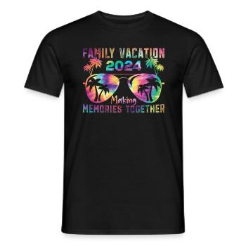 Des vacances en famille inoubliables - T-shirt homme - noir - Devant - AI Model Male 178 light (178cm)