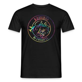 Girl Weekend Girls Trip Beach Vibes 2024 - Men's T-Shirt - black - Front - AI Model Male 178 light (178cm)