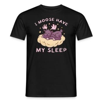 J’ai besoin de mon sommeil orignal mignon - T-shirt homme - noir - Devant - AI Model Male 178 light (178cm)