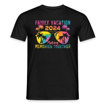 Des vacances en famille inoubliables - T-shirt homme - noir - Devant - AI Model Male 178 light (178cm)
