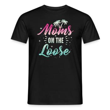 Mamans Sur Le Voyage Des Copines En Liberté - T-shirt homme - noir - Devant - AI Model Male 178 light (178cm)