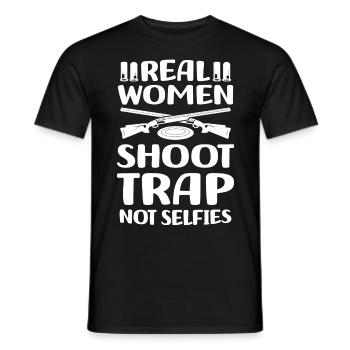 Trapschießen | Schießsport Fallenschießen Geschenk - Männer T-Shirt - Schwarz - Vorne - AI Model Male 178 light (178cm)