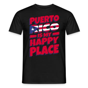 Puerto Rico Geschenkidee | Puerto Ricaner Heimat - Männer T-Shirt - Schwarz - Vorne - AI Model Male 178 light (178cm)