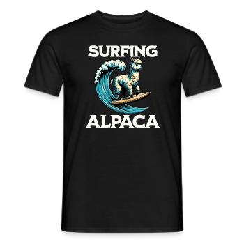 Surf Alpaga - T-shirt homme - noir - Devant - AI Model Male 178 light (178cm)