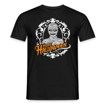 Happy Halloween Mummy - Men's T-Shirt - black - Front - AI Model Male 178 light (178cm)