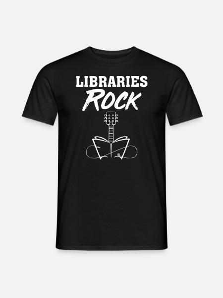 Teacher Library Rocks - Men's T-Shirt - black