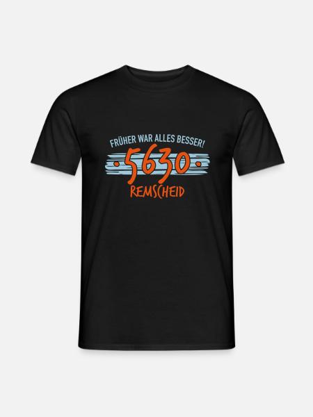 Früher 5630 Remscheid - Männer T-Shirt - Schwarz
