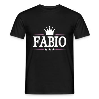 Fabio - Men's T-Shirt - black - Front - AI Model Male 178 light (178cm)