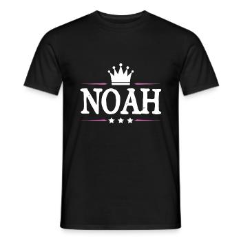 Noah - Men's T-Shirt - black - Front - AI Model Male 178 light (178cm)