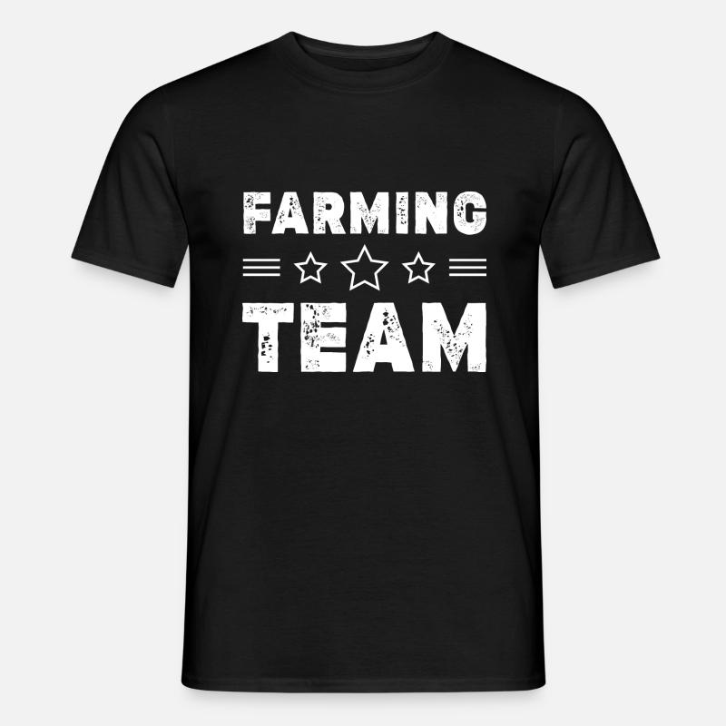 Farming Team - Männer T-Shirt - Schwarz