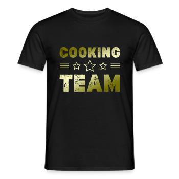 Cooking Team - Männer T-Shirt - Schwarz - Vorne - AI Model Male 178 light (178cm)