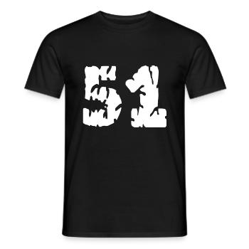 51 Zahl Trikot - Männer T-Shirt - Schwarz - Vorne - AI Model Male 178 light (178cm)