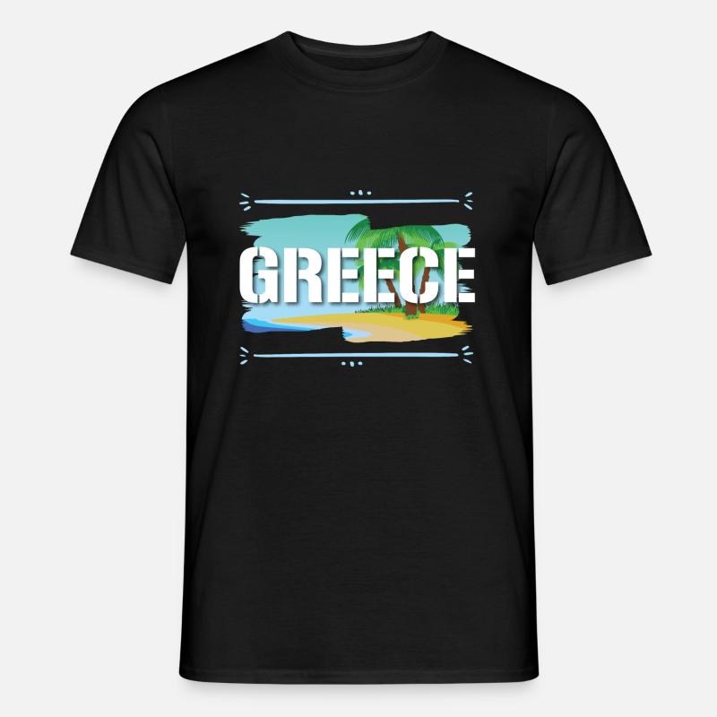 Greece - Männer T-Shirt - Schwarz