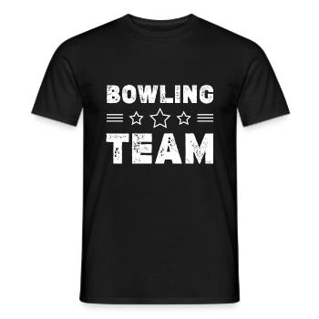Bowling Team - Männer T-Shirt - Schwarz - Vorne - AI Model Male 178 light (178cm)