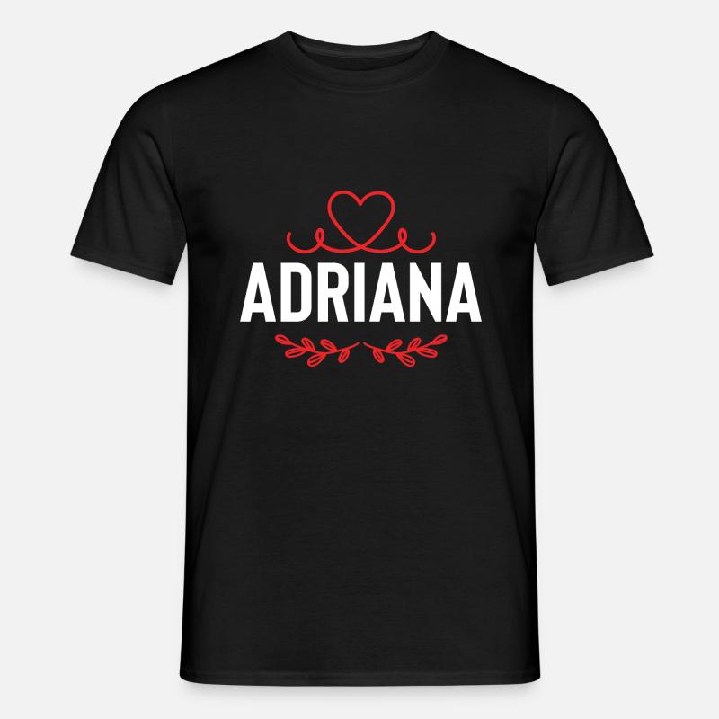 Adriana - Männer T-Shirt - Schwarz