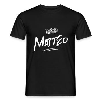 Matteo - Men's T-Shirt - black - Front - AI Model Male 178 light (178cm)