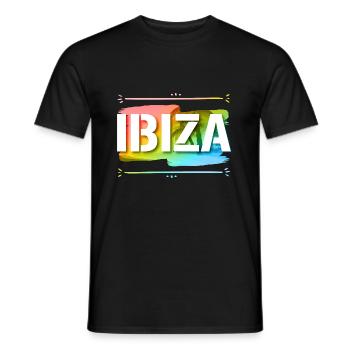 Ibiza - T-shirt homme - noir - Devant - AI Model Male 178 light (178cm)