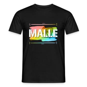 Malle - T-shirt homme - noir - Devant - AI Model Male 178 light (178cm)