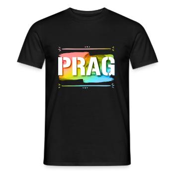 Prague - T-shirt homme - noir - Devant - AI Model Male 178 light (178cm)