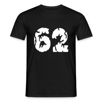 Maillot 62 Numéro - T-shirt homme - noir - Devant - AI Model Male 178 light (178cm)