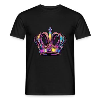 Couronne - T-shirt homme - noir - Devant - AI Model Male 178 light (178cm)