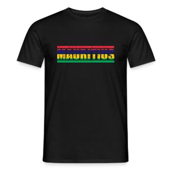 Mauritius - Men's T-Shirt - black - Front - AI Model Male 178 light (178cm)