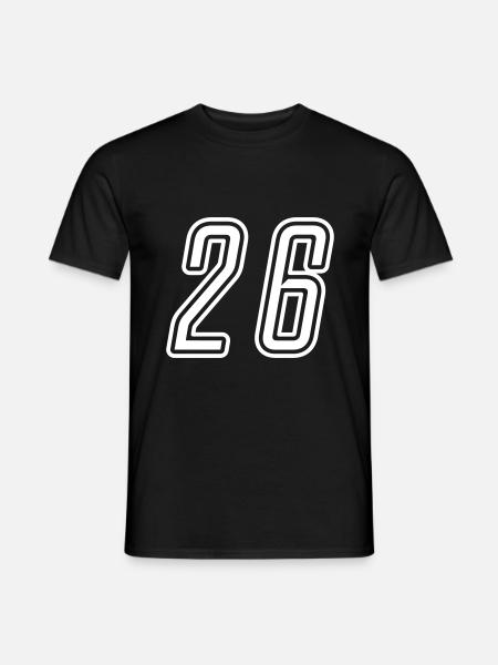 26 Number number - Men's T-Shirt - black