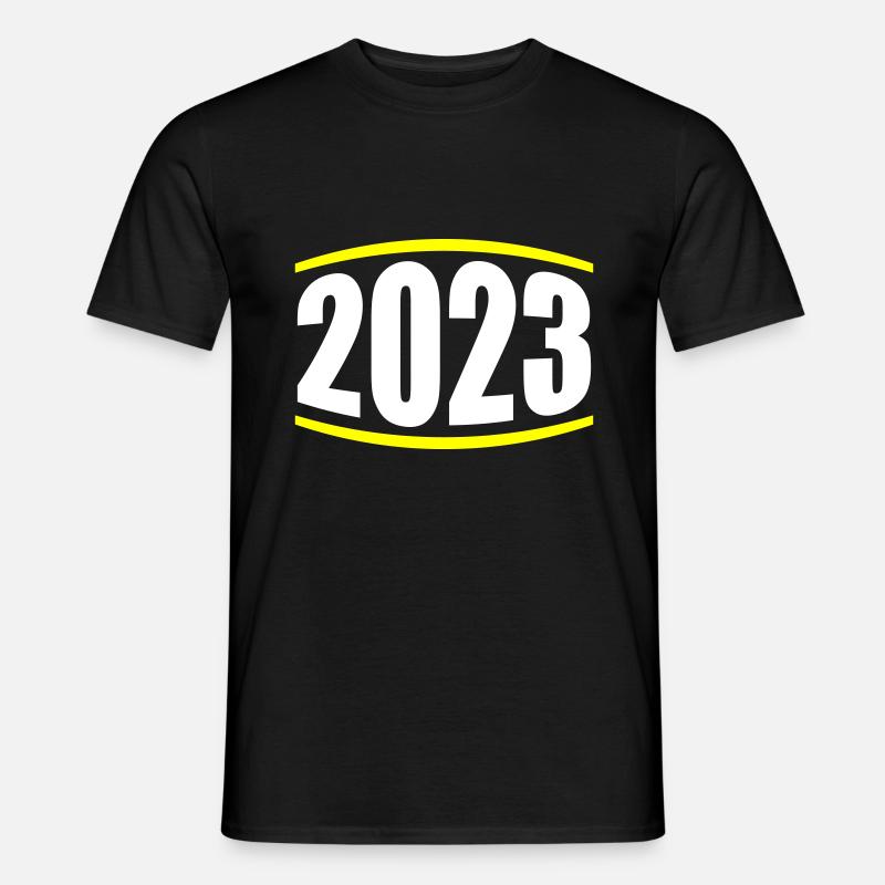 2023 Jahr - Männer T-Shirt - Schwarz