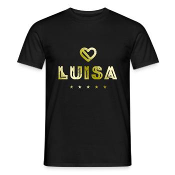 Luisa Herz - T-shirt homme - noir - Devant - AI Model Male 178 light (178cm)