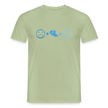 Women's bobsleigh two-man bobsleigh men's bobsleigh track - Men's T-Shirt - sage - Front - AI Model Male 178 light (178cm)