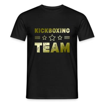 Équipe de kickboxing - T-shirt homme - noir - Devant - AI Model Male 178 light (178cm)