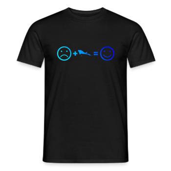 Plongée sous-marine Plongeur Plongeur Plongée sous-marine - T-shirt homme - noir - Devant - AI Model Male 178 light (178cm)
